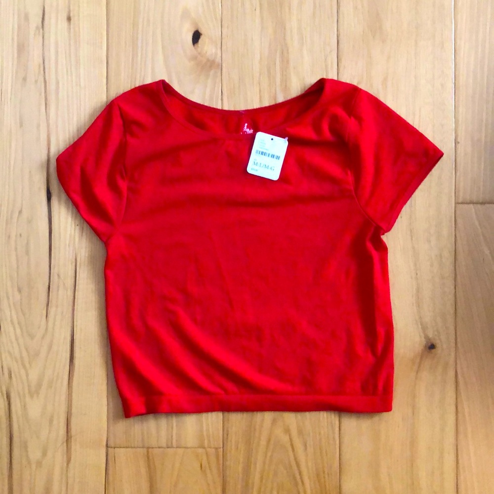 NWT Free People Red Crop Top